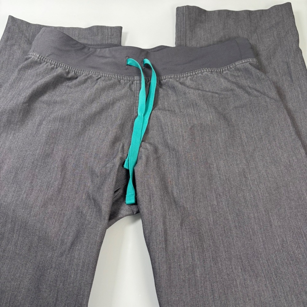 FIGS Women XS Graphite Grey Scrub Pants Straight Leg Technical T21003P Medical